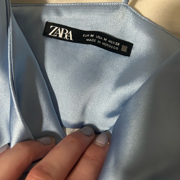 Blue Silk Zara Dress - Picture 4 of 6